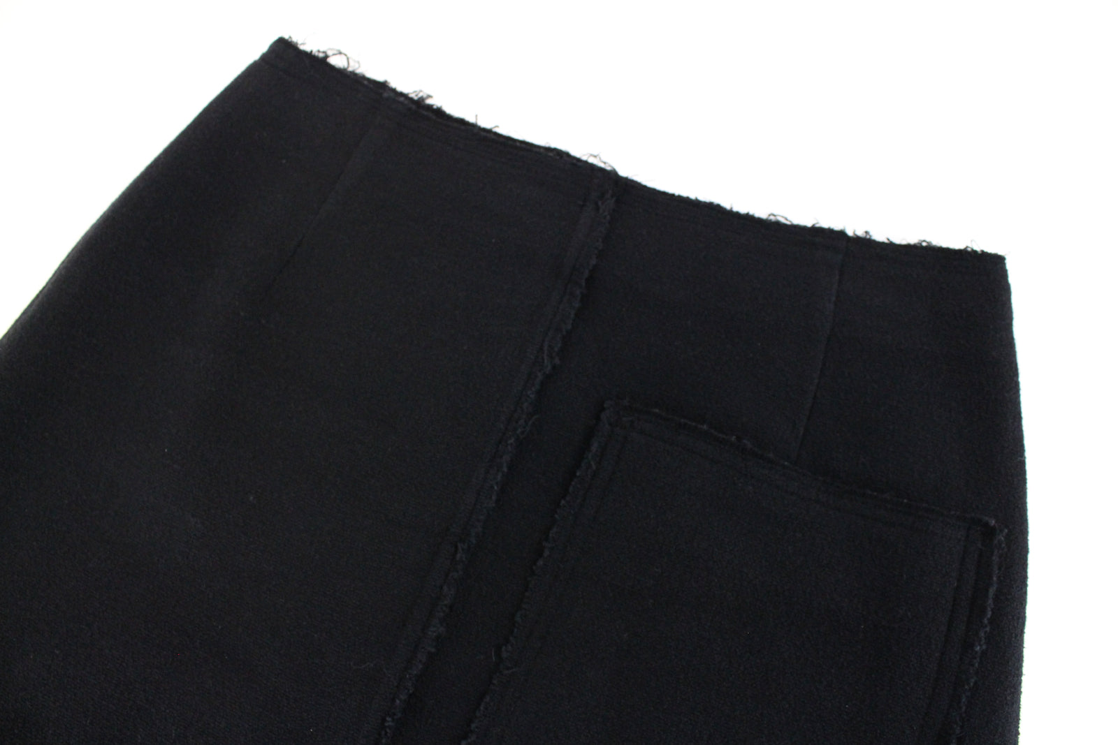 SUISTUDIO Nash Women Skirt EU40 Black Wool Cotton Blend Short Classic Lined