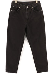 NUDIE JEANS Breezy Britt Women Jeans W29/L28 Regular Tapered Casual Cotton Black