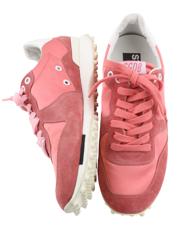 GOLDEN GOOSE Starland moteriški sportbačiai, rožinės spalvos, odiniai, žemapadžiai, EU39 