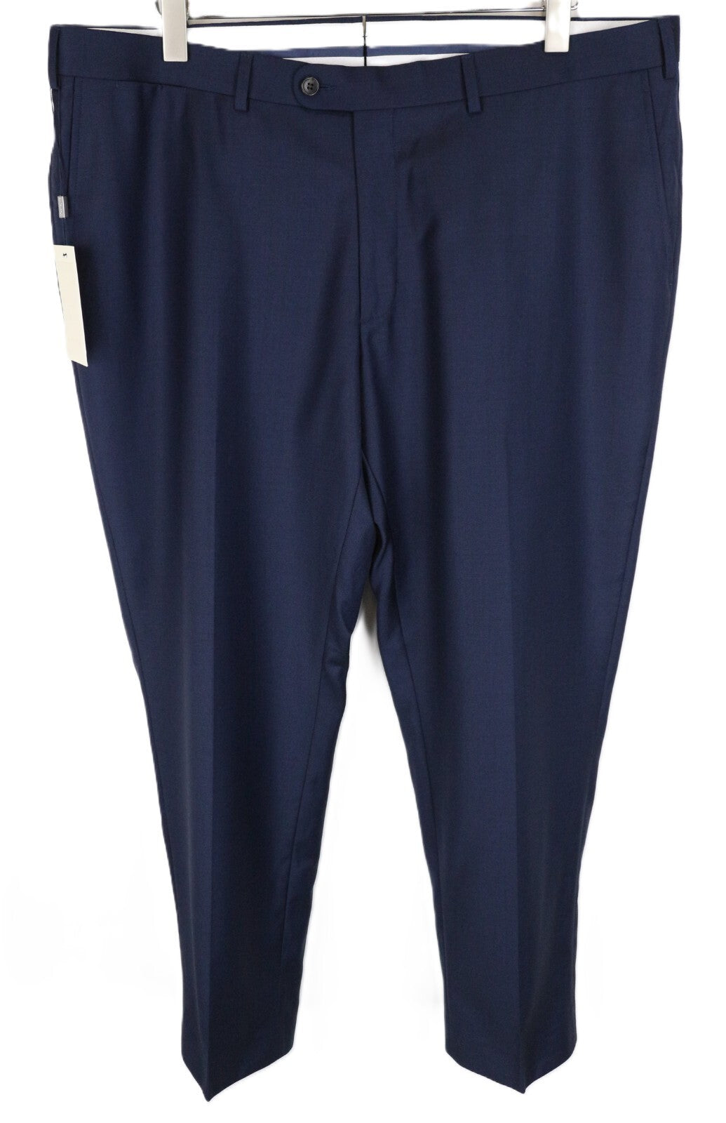 SUITSUPPLY Brescia Wool Trousers Blue UK44S Men's Pleated Formal Fit