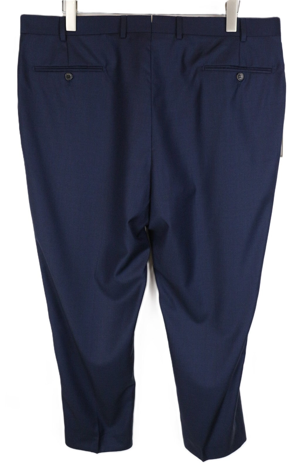 SUITSUPPLY Brescia Wool Trousers Blue UK44S Men's Pleated Formal Fit