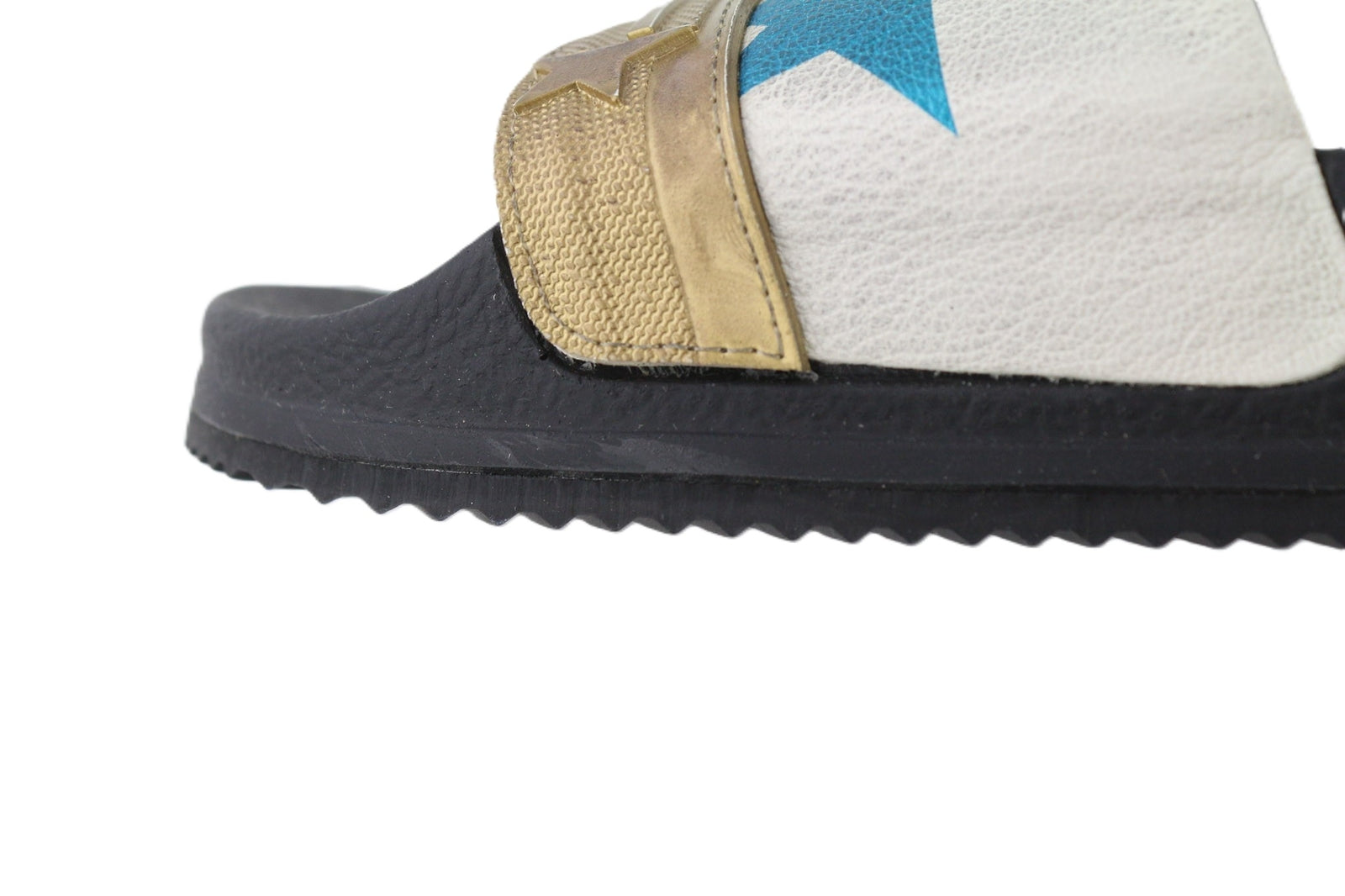 GOLDEN GOOSE Poolstar moteriškos šlepetės, 39 vnt., juodos ir baltos, užmaunamos, vasarinės. 