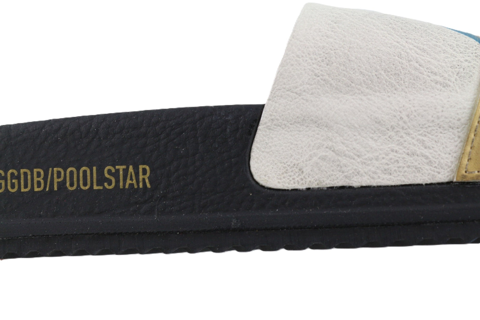 GOLDEN GOOSE Poolstar moteriškos šlepetės, 39 vnt., juodos ir baltos, užmaunamos, vasarinės. 
