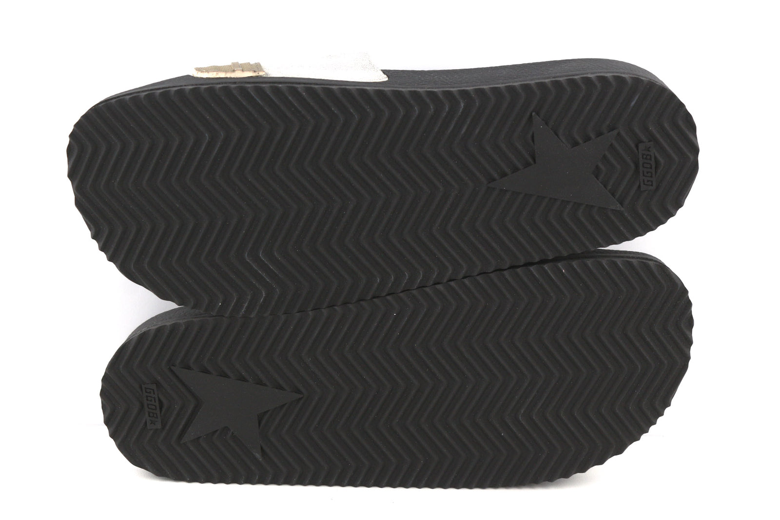 GOLDEN GOOSE Poolstar moteriškos šlepetės, 39 vnt., juodos ir baltos, užmaunamos, vasarinės. 