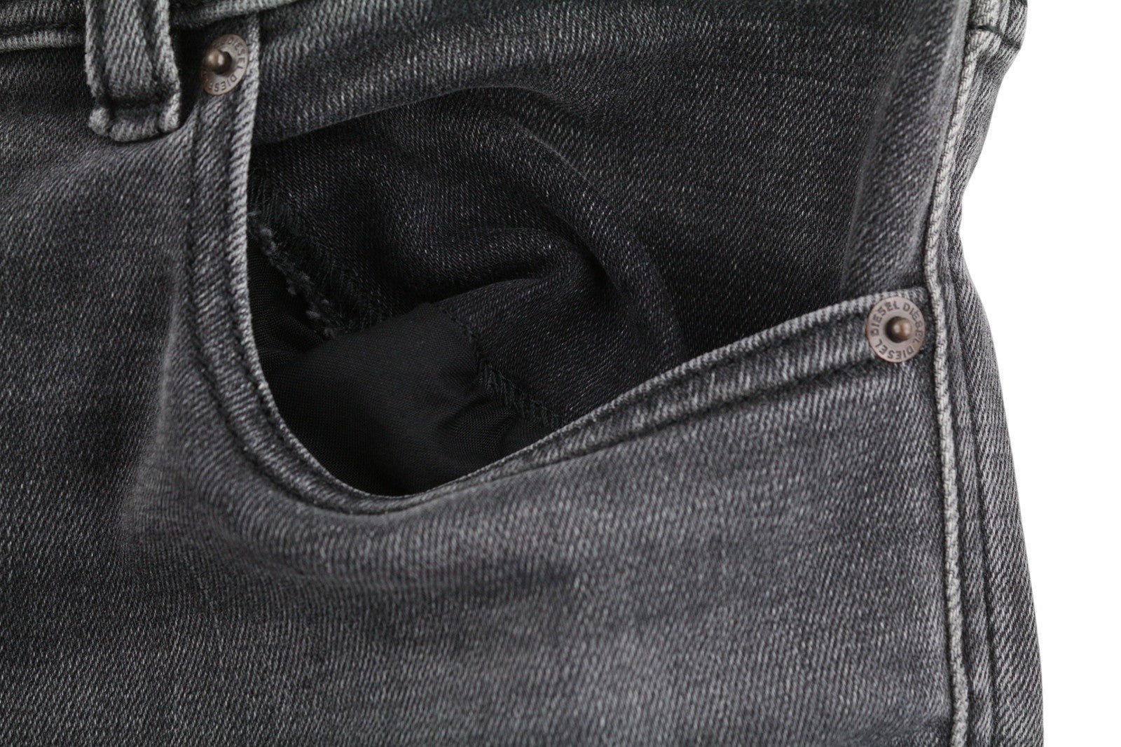 DIESEL 1979 Sleenker 0EIAG Men Jeans W31/L32 Skinny Fit Low Waist Washed Denim