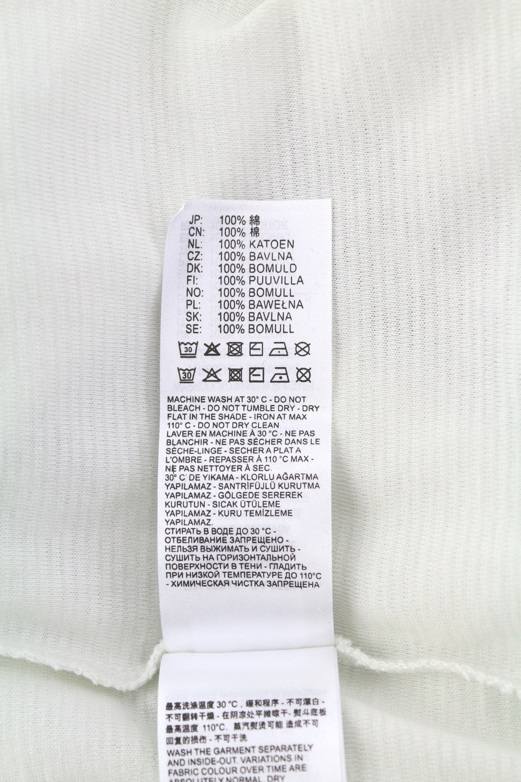 DIESEL T-Diego-Long-A-R-HD Men T-Shirt M White Pullover Long Sleeve Crew Collar