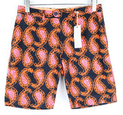 Men's SCOTCH & SODA Shorts W29 Navy Cotton Orange Paisley