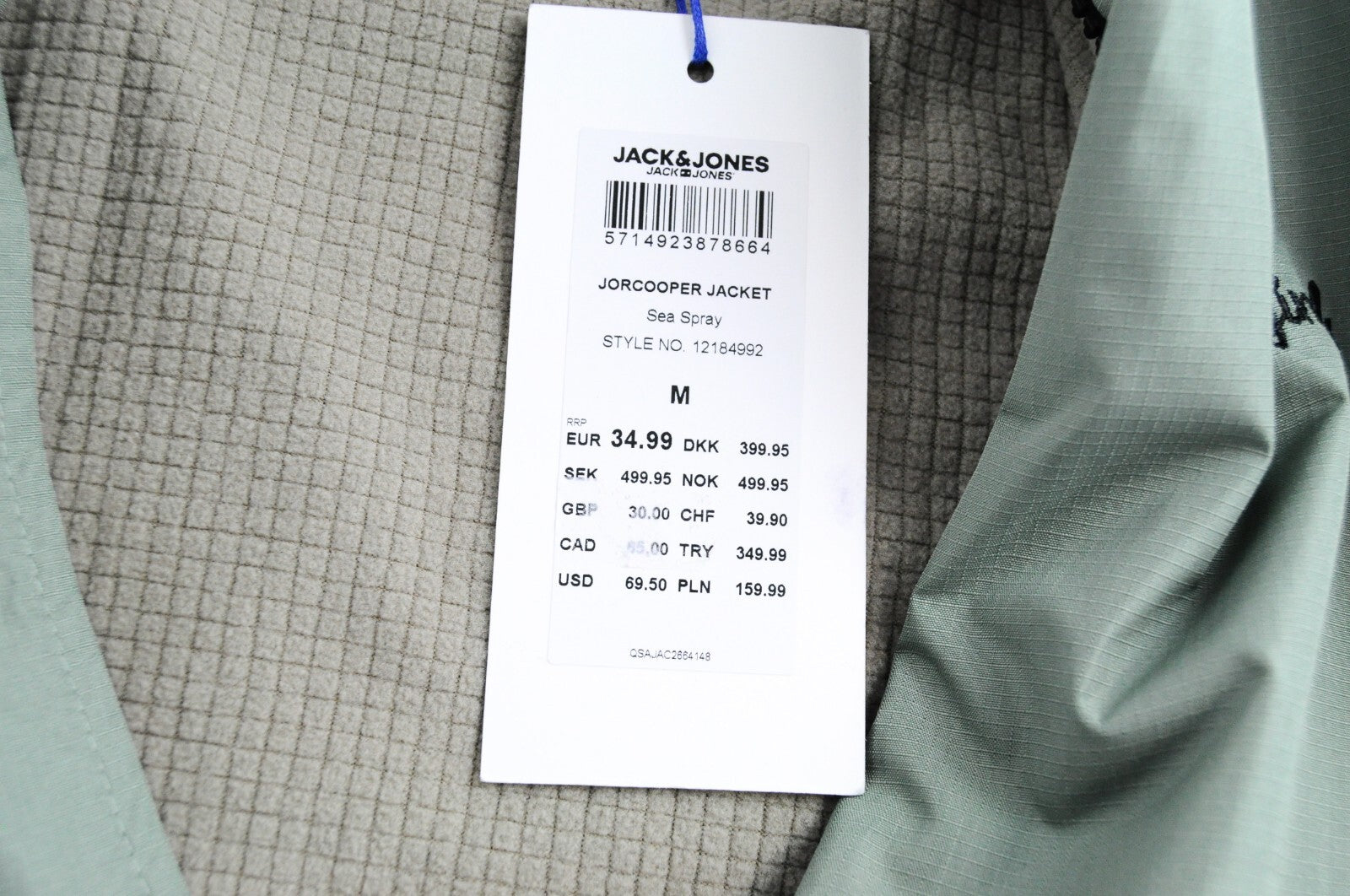 JACK &amp; JONES vyriška „Jorcooper“ striukė M, žalia, lengva palaidinė 