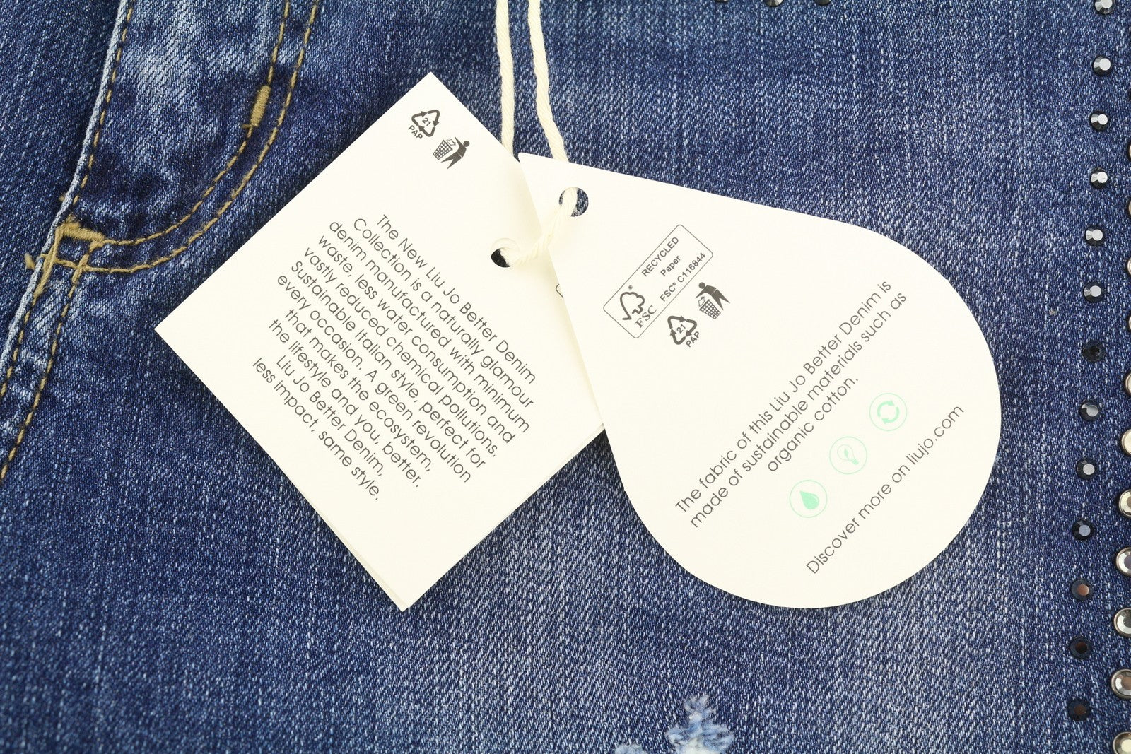 LIU JO Cute Women Jeans W28 Washed Denim Blue Ripped Distress Skinny Fit Ankle