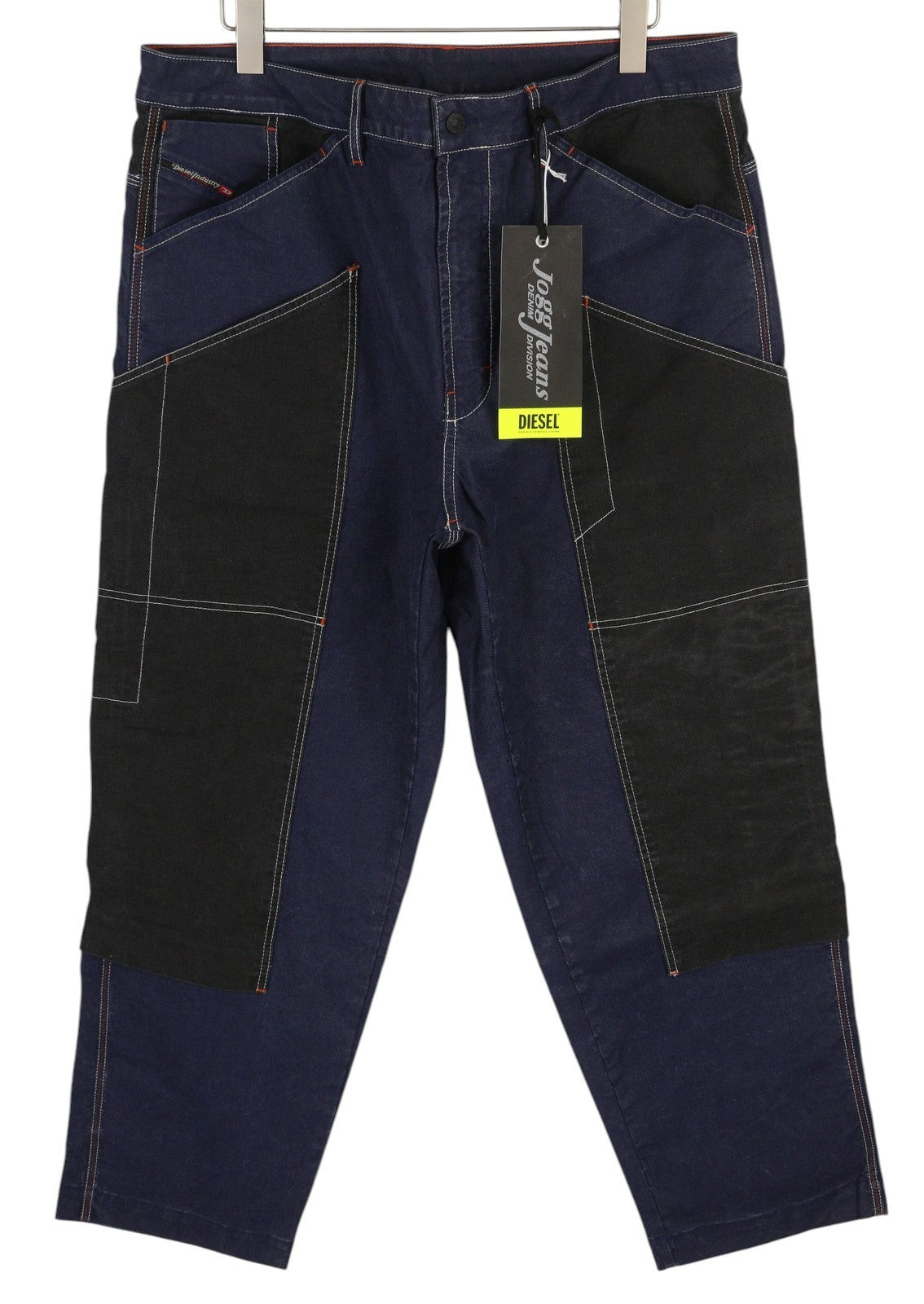 DIESEL D-Franky Carp Jogg 0EEAW Men Jeans W38 Straight Fit Stretch Zip RRP€200