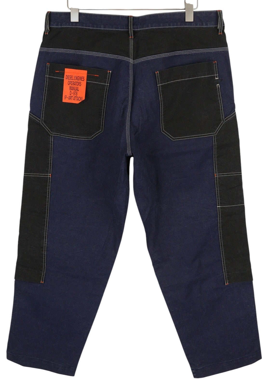 DIESEL D-Franky Carp Jogg 0EEAW Men Jeans W38 Straight Fit Stretch Zip RRP€200