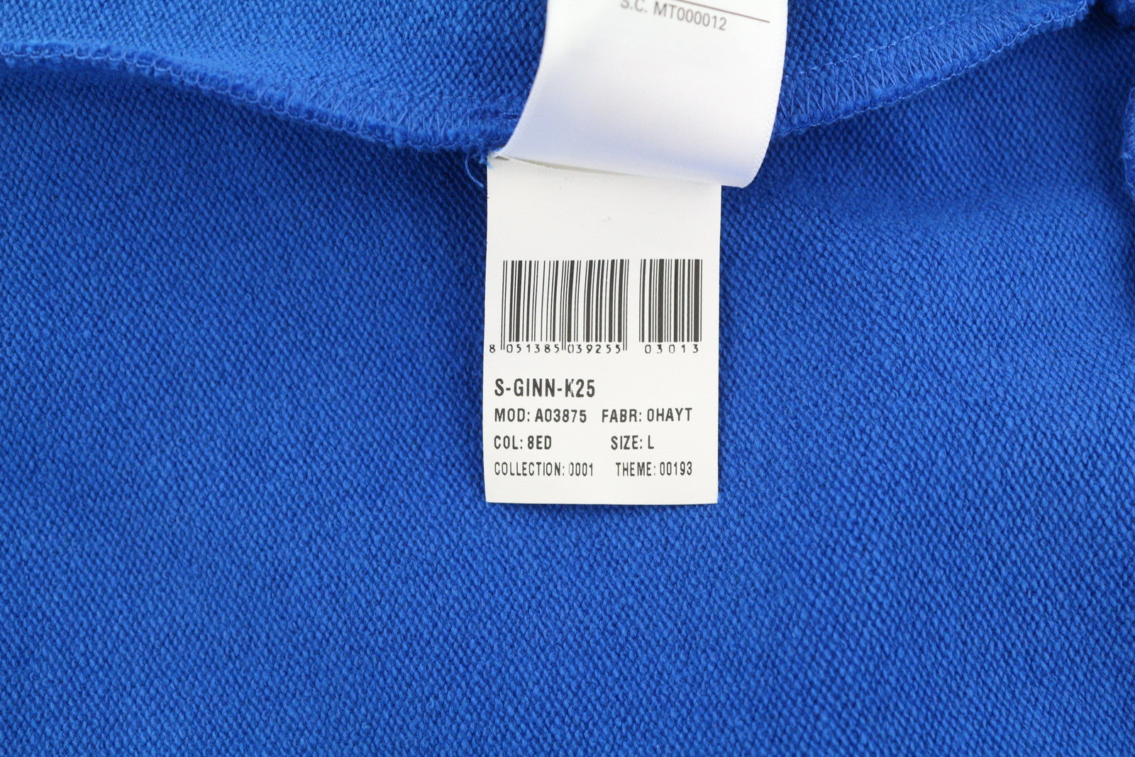 DIESEL S-Ginn-K25 vyriškas džemperis L dydžio, mėlynas, megztinis apvalia kaklo iškirpte, priekinis logotipas, rekomenduojama kaina – 125 € 