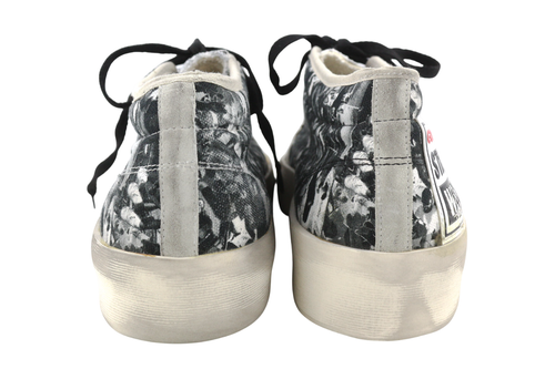 „GOLDEN GOOSE“ aukštos klasės vyriški sportbačiai, pilki, raštuoti, sendinti, suvarstyti. EU43. 