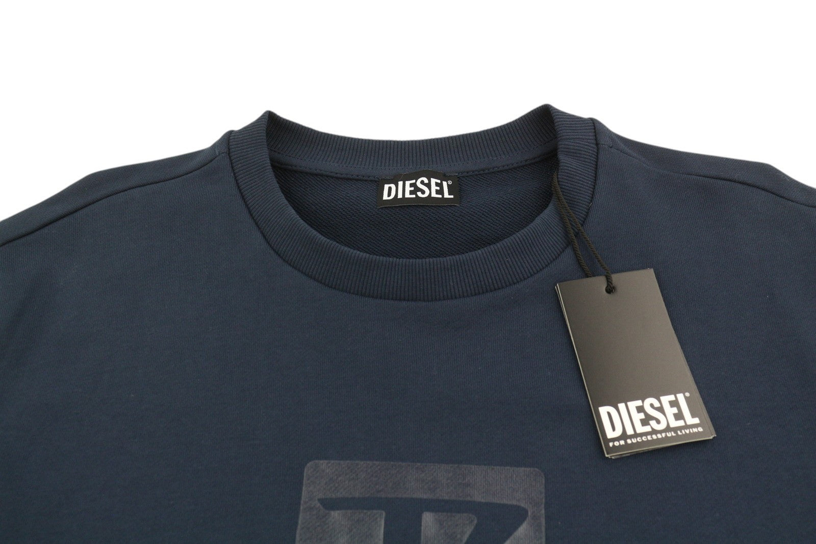 DIESEL S-Gir-Crewneck Tone On Tone vyriškas džemperis L dydžio, mėlynas, megztinis RRP110