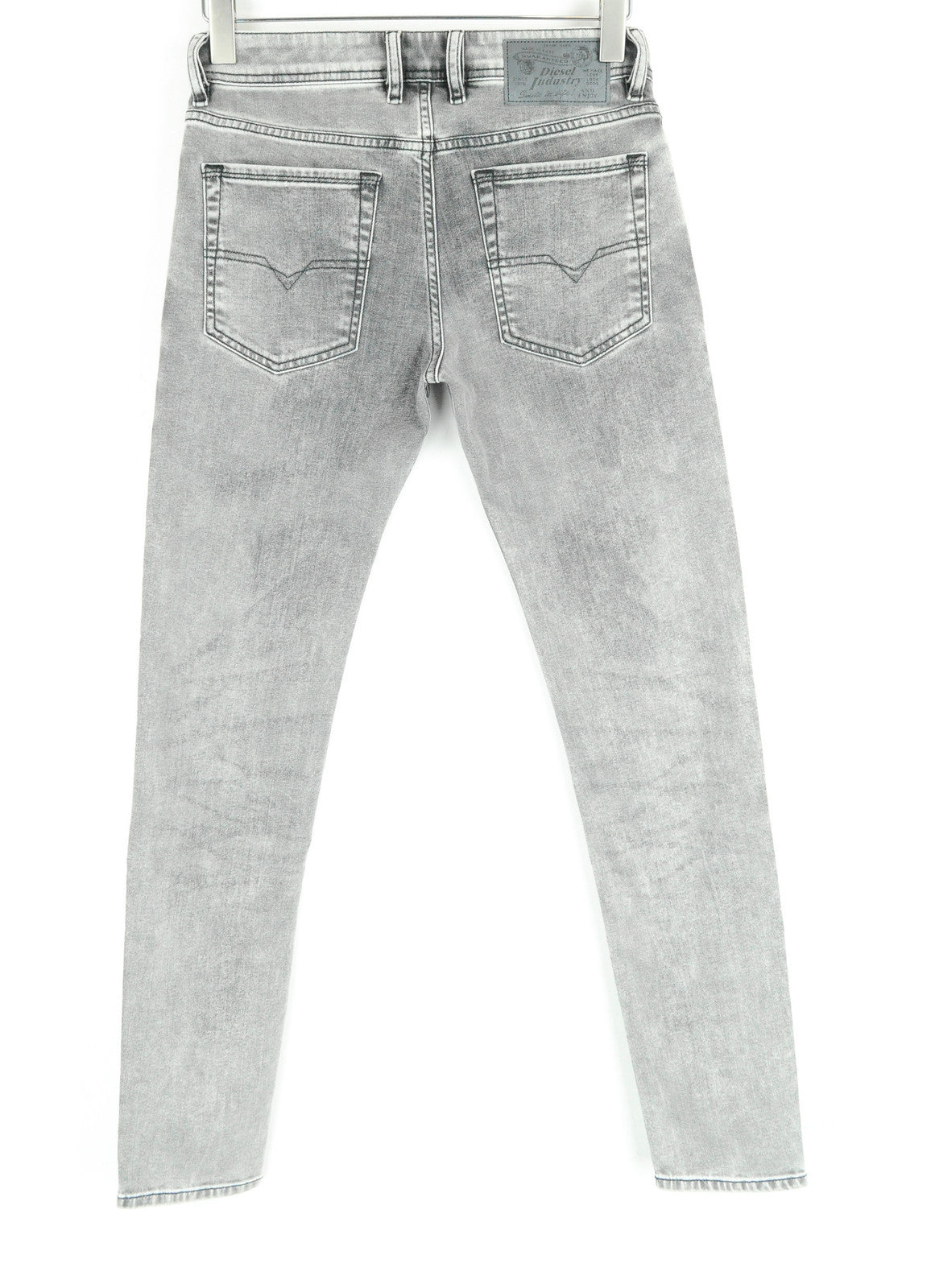 Vyriški DIESEL džinsai Troxer RF96L W28/L30 Slim Skinny pilki tamprūs 