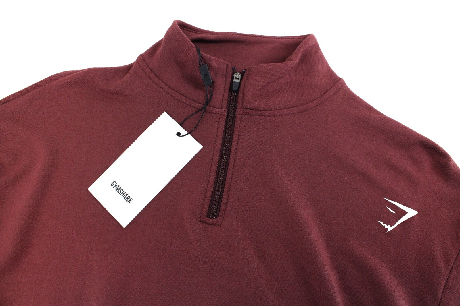 GYM SHARK moteriškas Pippa džemperis XS dydžio vyšnių rudos spalvos ilgomis rankovėmis, tamprus sportinis trumpas džemperis 