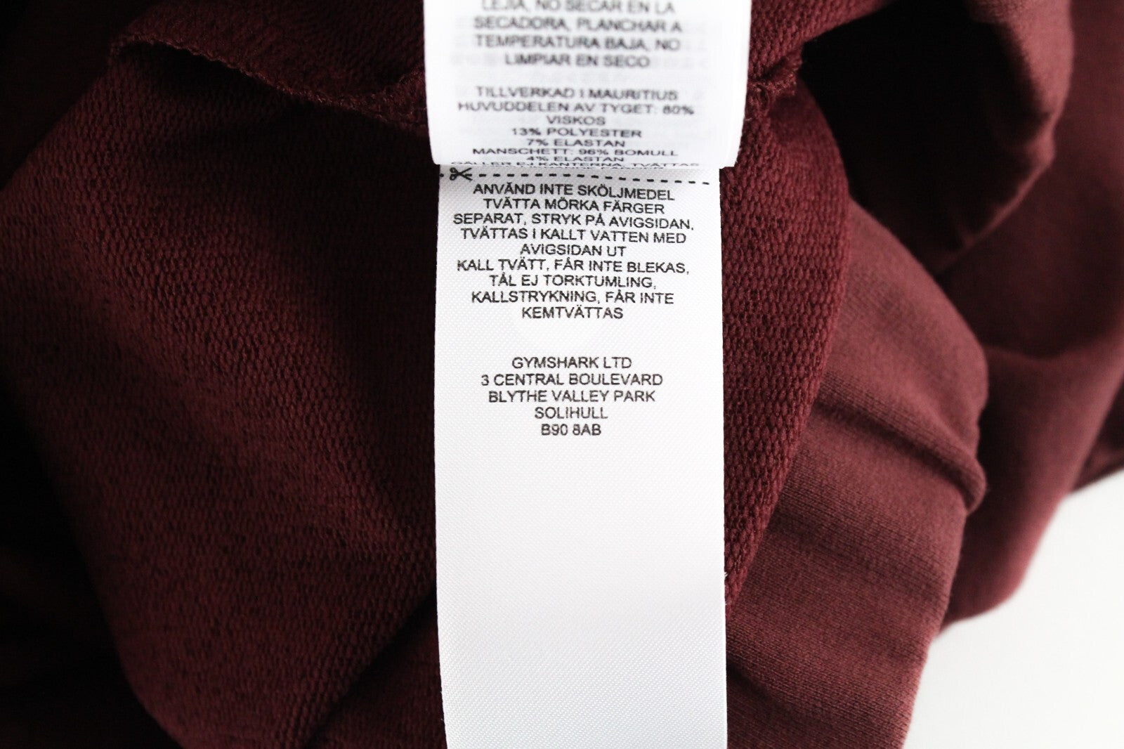 GYM SHARK moteriškas Pippa džemperis XS dydžio vyšnių rudos spalvos ilgomis rankovėmis, tamprus sportinis trumpas džemperis 