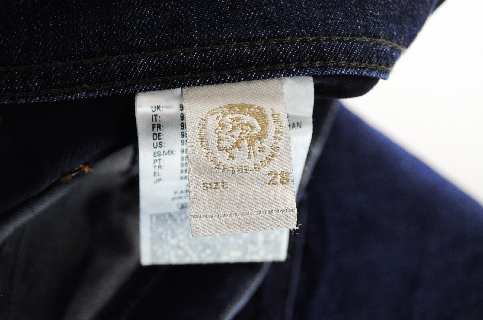 Vyriški DIESEL džinsai Tepphar R845B W28/L32 Slim morkų mėlynos tamprės 