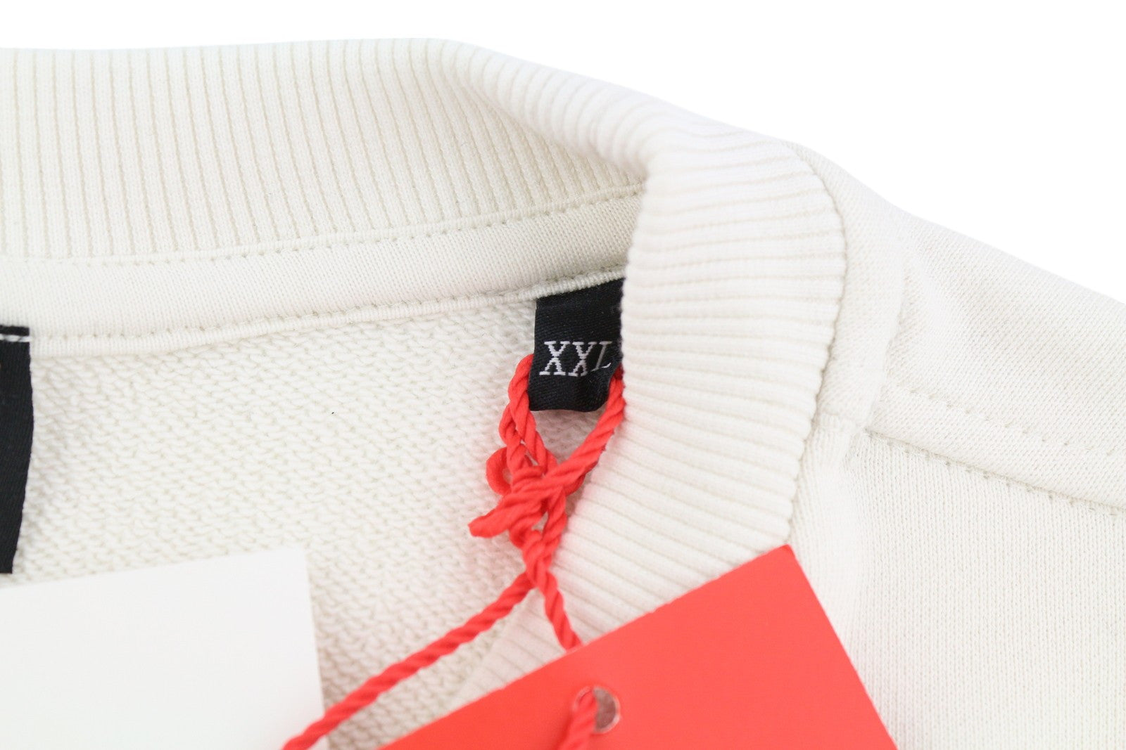 DIESEL S-Ginn-HS3 vyriškas džemperis, 2XL, baltas, apvalia kaklo iškirpte, RRP 125 €, šviesus 