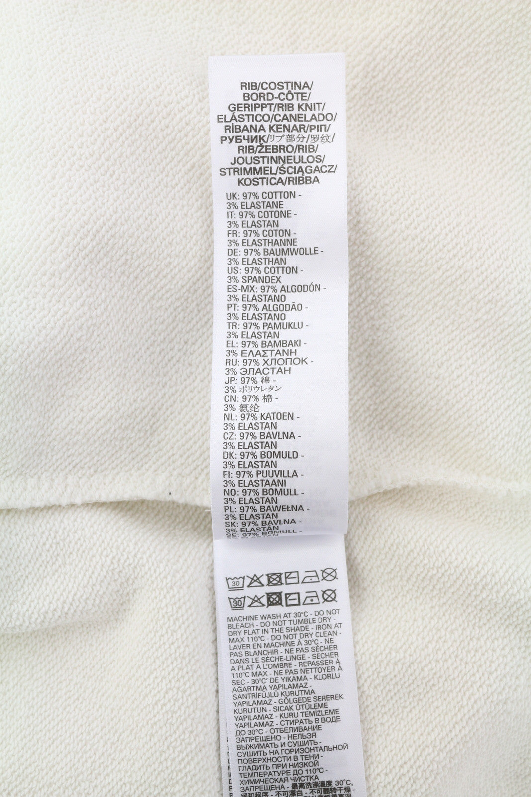 DIESEL S-Ginn-HS3 vyriškas džemperis, 2XL, baltas, apvalia kaklo iškirpte, RRP 125 €, šviesus 