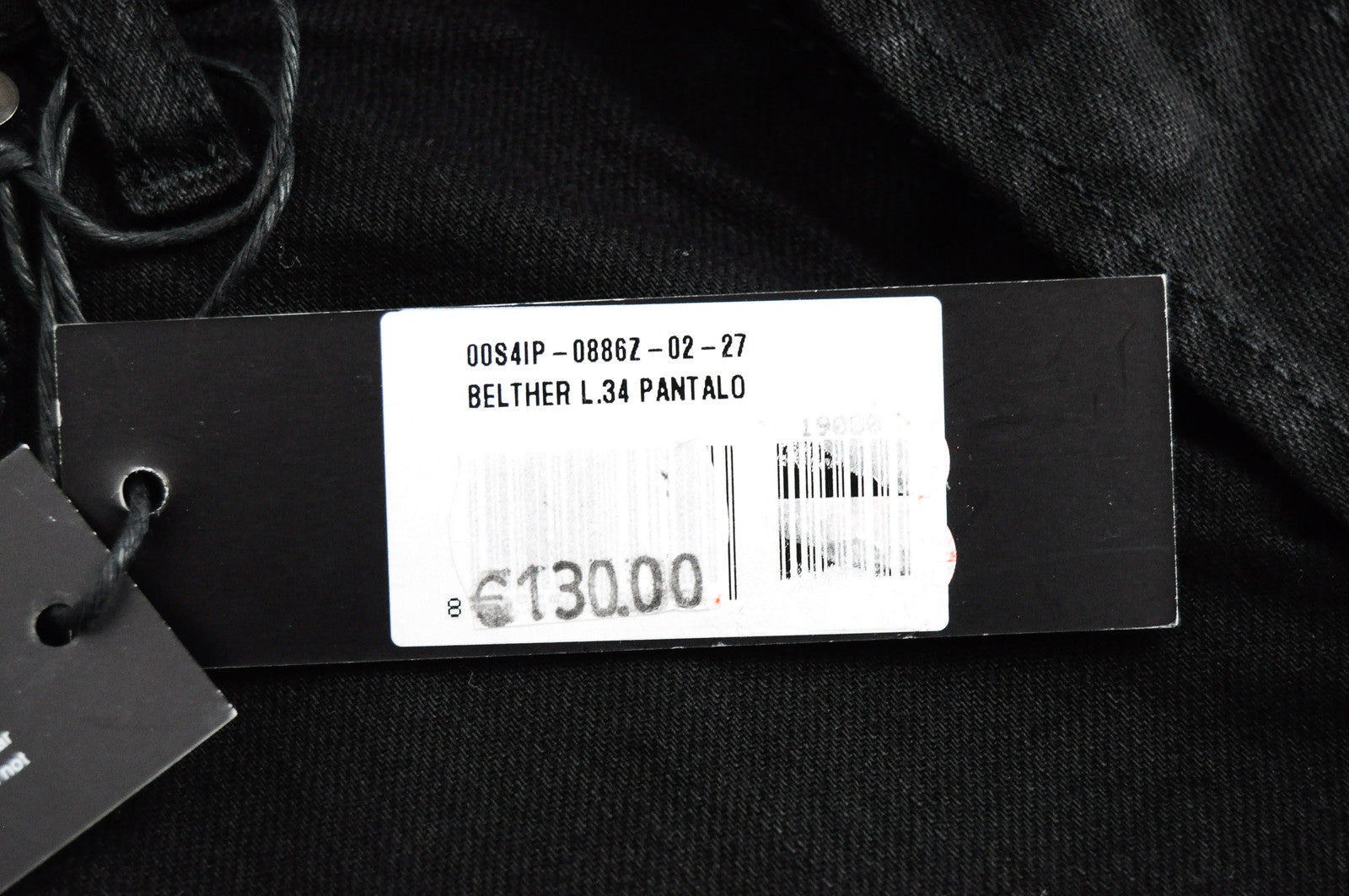 Vyriški DIESEL Belther 0886Z džinsai W27/L34 Slim juodi tamprūs džinsai 