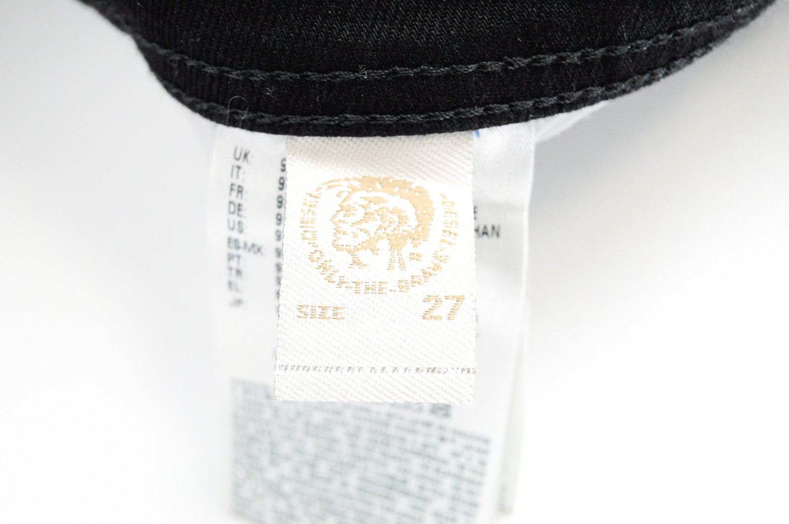 Vyriški DIESEL Belther 0886Z džinsai W27/L34 Slim juodi tamprūs džinsai 