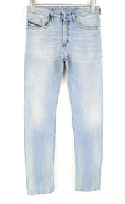 DIESEL Buster 081AL vyriški džinsai W27/L32 mėlyni, siaurėjantys, tamprūs 