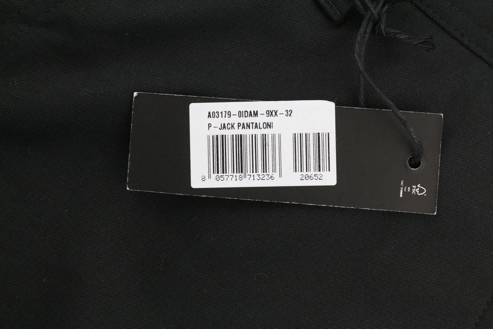 DIESEL P-Jack 0IDAM vyriškos kelnės W32 Chino Slim Fit su užtrauktuku, juodos, RRP 150 € 