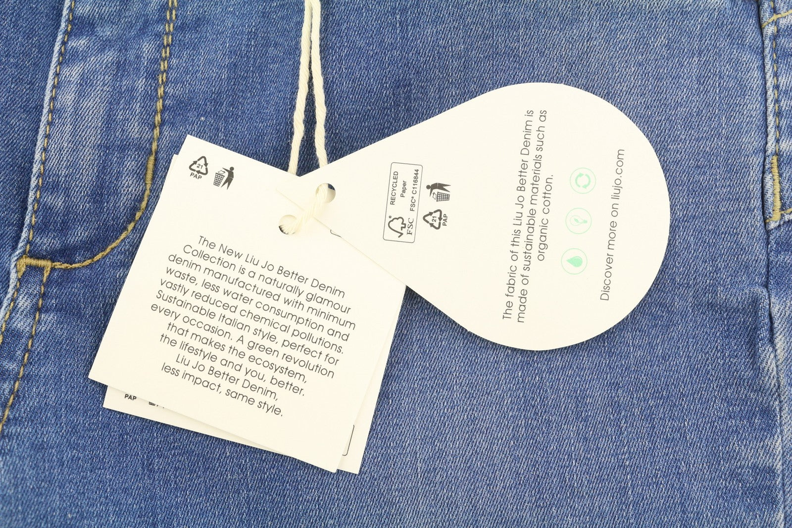 LIU JO Divine Women Jeans W28 Skinny Fit Washed Denim Blue Rhinestone Zip Fly