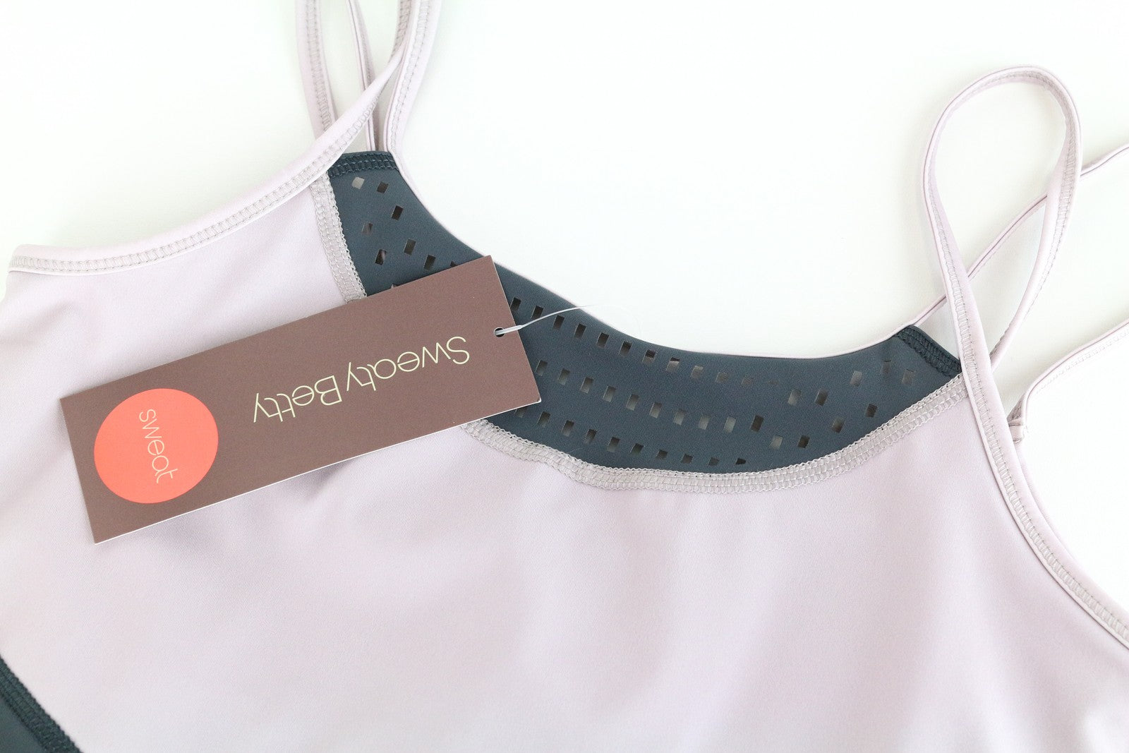 SWEATY BETTY Passe šokių bodis XS/S pilkai violetinis tamprus kombinezonas moterims 