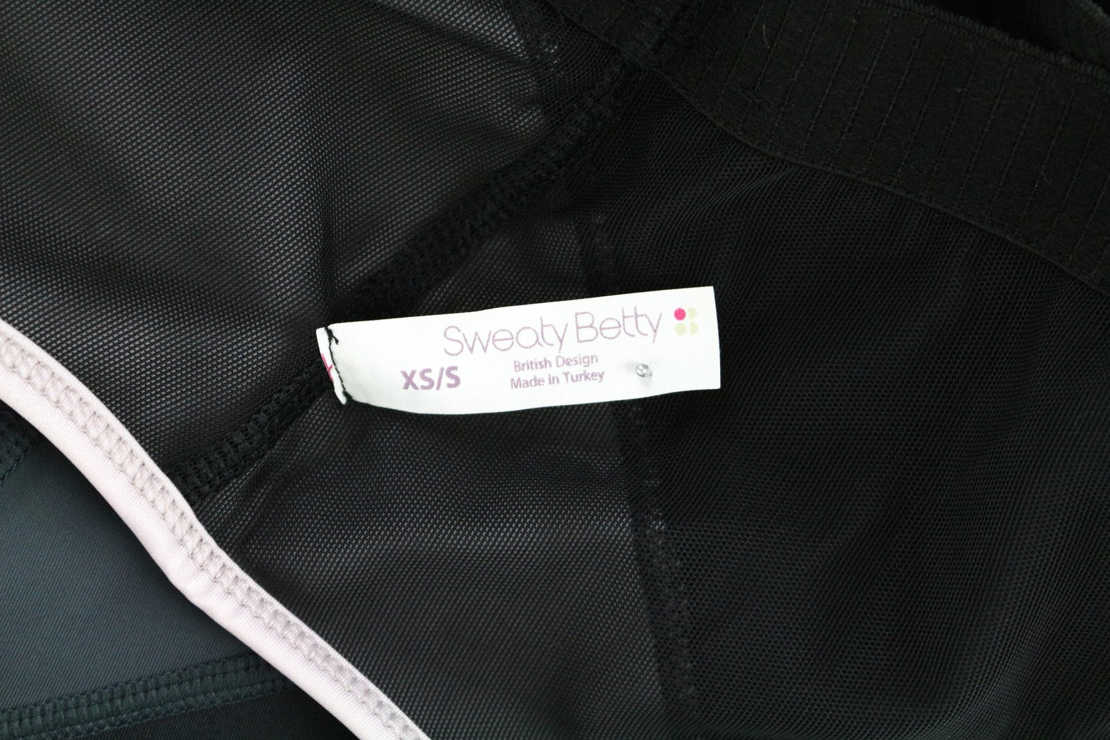 SWEATY BETTY Passe šokių bodis XS/S pilkai violetinis tamprus kombinezonas moterims 