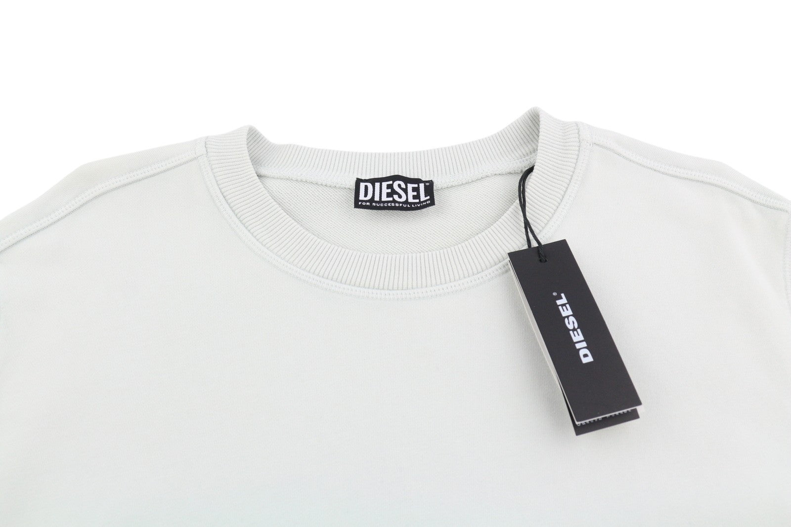 DIESEL S-Girk-Mohi-B1 vyriškas džemperis, L dydžio, pilkas, megztinis su apvalia kaklo iškirpte, rekomenduojama kaina – 175 € 