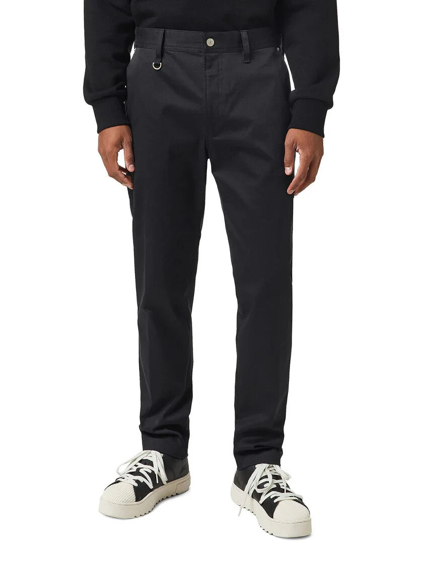 DIESEL P-Jack 0IDAM vyriškos kelnės W33 Chino Slim Fit su užtrauktuku, juodos, RRP 150 € 