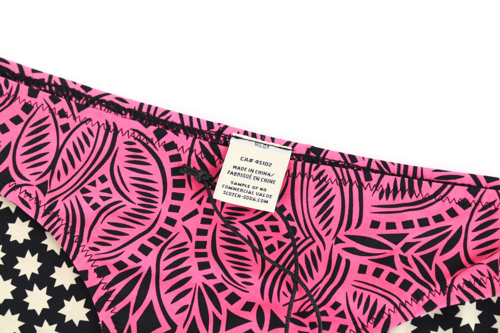 MAISON SCOTCH ~XS Swim Bottom Pink Pattern Beach Pool Bikini Women's Summer