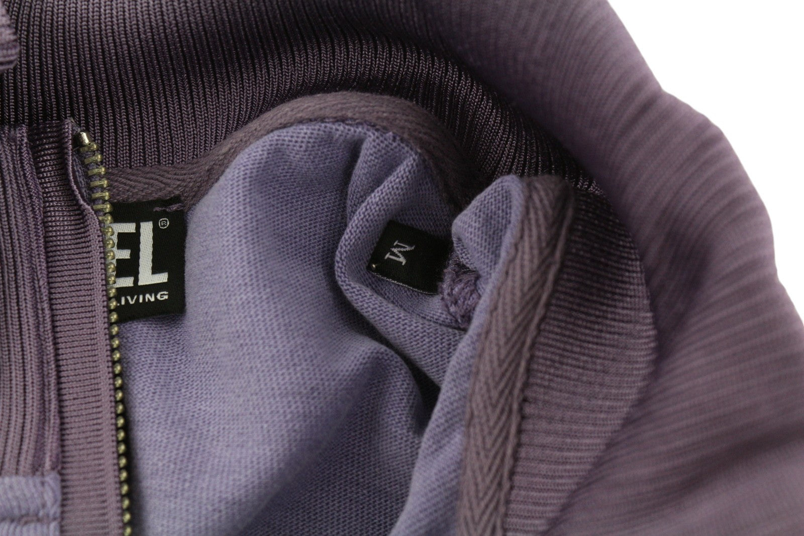 DIESEL S-Aragon vyriškas džemperis M, violetinis, su puse užtrauktuko, raišteliu, rekomenduojama kaina – 175 € 