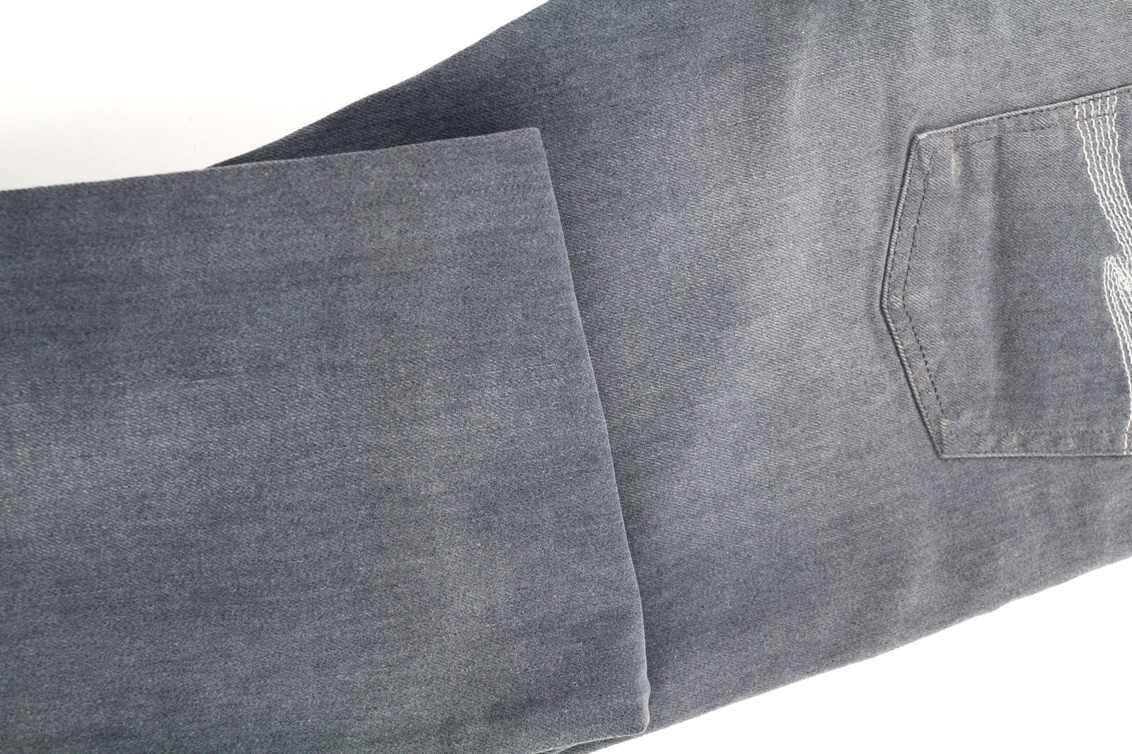 NUDIE JEANS Thin Finn Men Jeans W32/L32 Slim Grey Cotton Elastane Zipped Wash