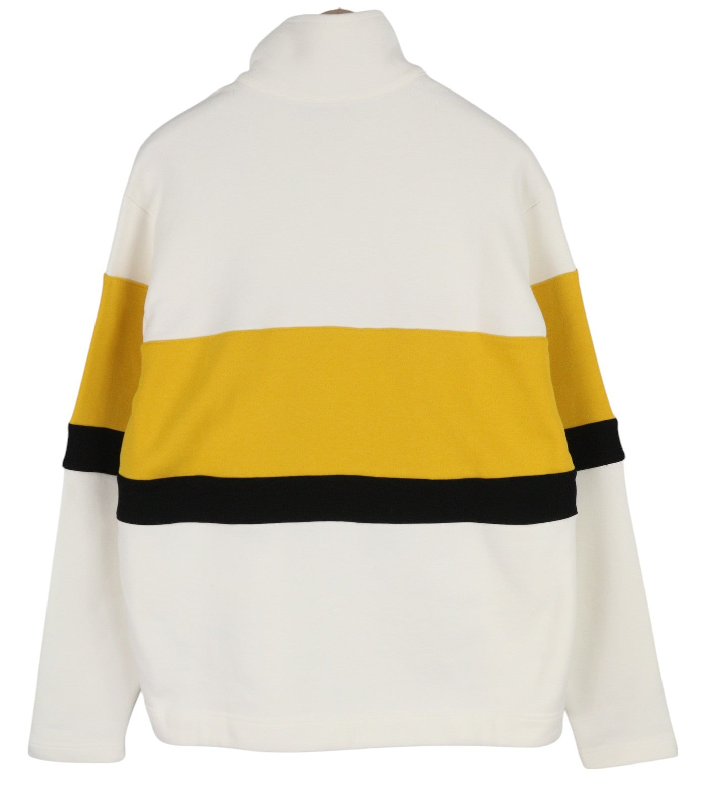 DIESEL S-Saint-Division vyriškas džemperis, L, baltas, su puse užtrauktuko apykaklės, rekomenduojama kaina – 225 € 