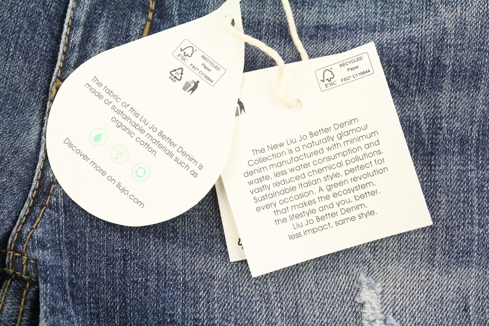 LIU JO Magnetic Women Jeans W28 Denim Blue Skinny Ripped Distress Rhinestones