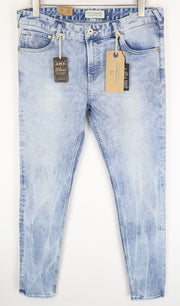 SCOTCH &amp; SODA Skinny džinsai, aptempti, W34/L34, mėlyni, medvilniniai, skalbto kirpimo, tamprūs, vyriški 