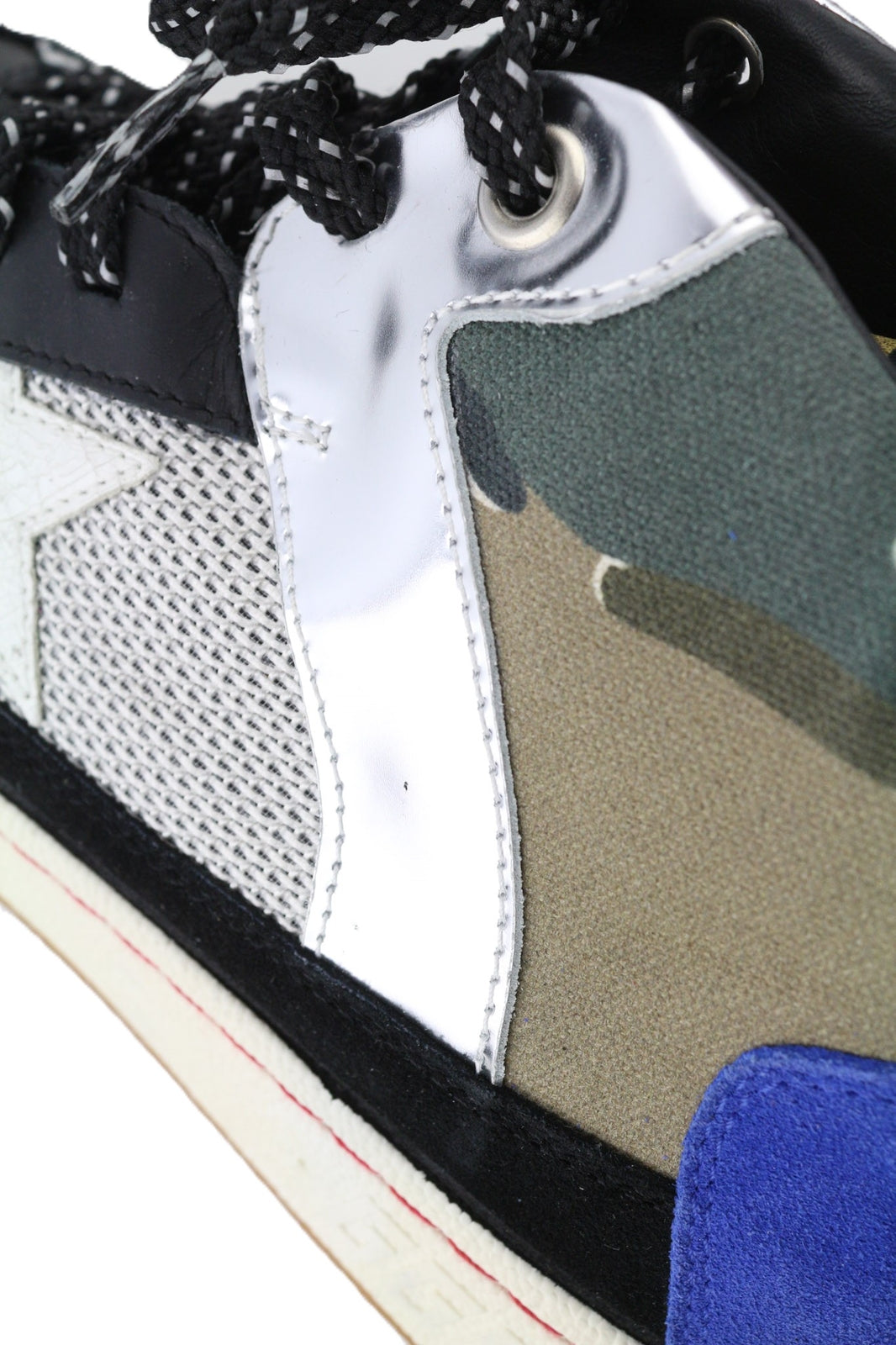 GOLDEN GOOSE Noah moteriški sportbačiai, 39 €, juodi, pilki, su detalėmis, aukštakulniai 