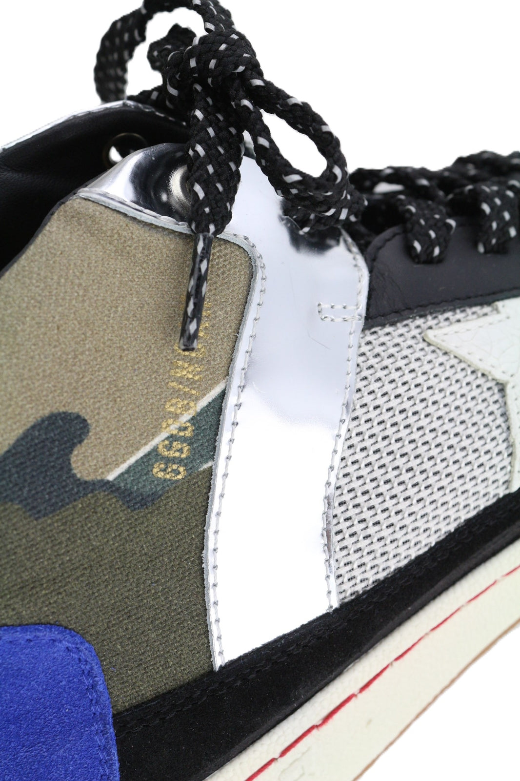 GOLDEN GOOSE Noah moteriški sportbačiai, 39 €, juodi, pilki, su detalėmis, aukštakulniai 