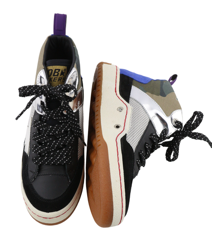 GOLDEN GOOSE Noah moteriški sportbačiai, 39 €, juodi, pilki, su detalėmis, aukštakulniai 