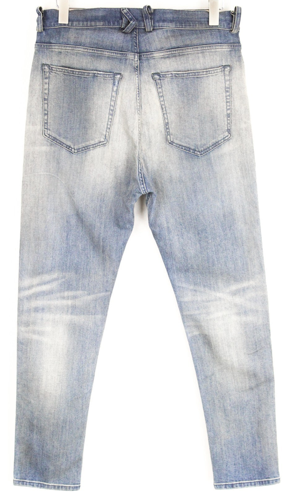 DIESEL Men Jeans W30/L32 D-Vider 084AQ Carrot Fit Aged Blue Wash Stretch Ripped