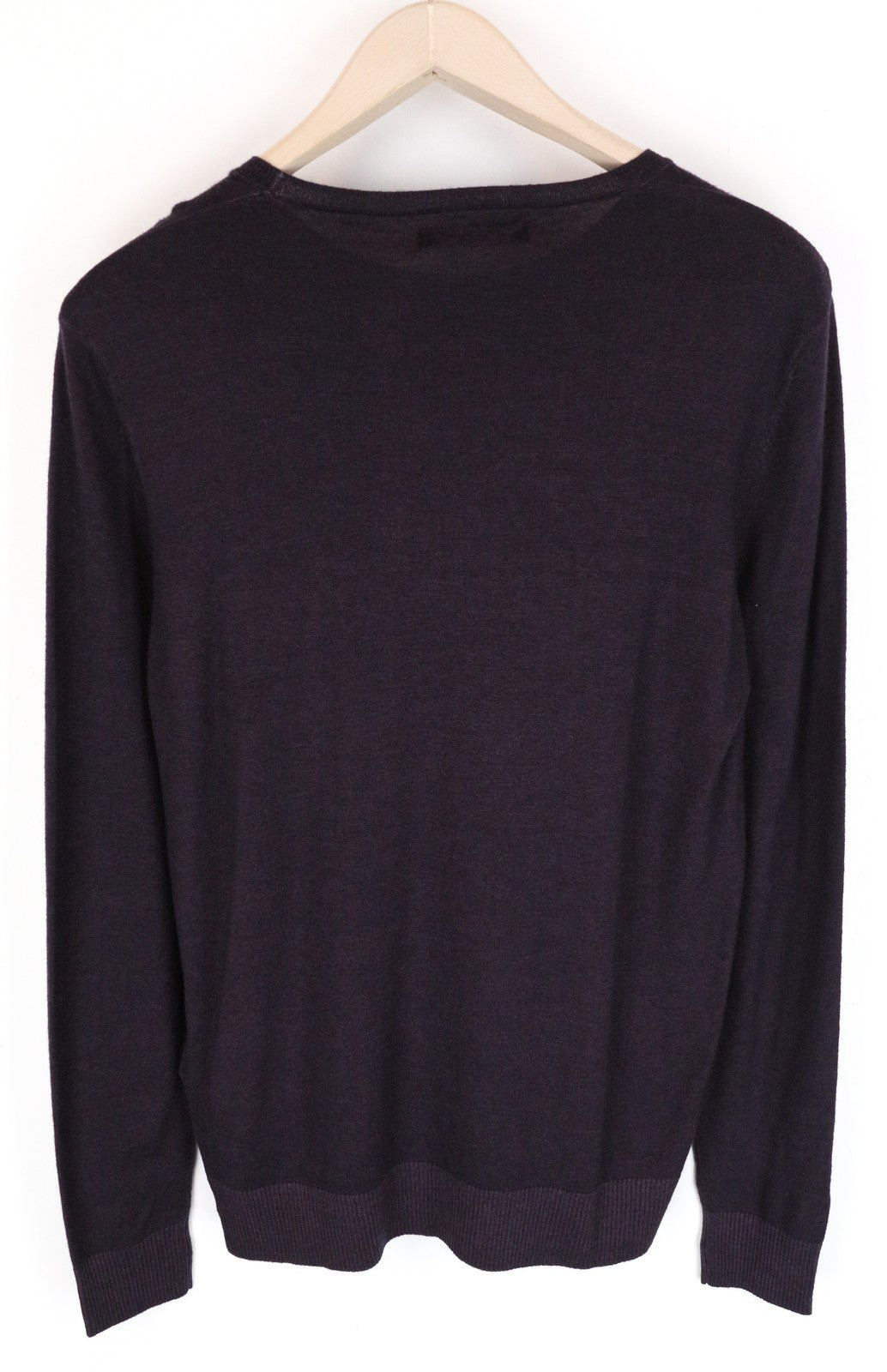 REPLAY S violetiniai vilnos mišinio vyriški džemperiai su ilgomis rankovėmis, laisvalaikio stiliaus 