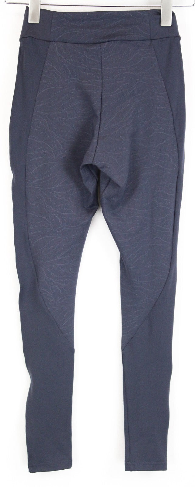 GYM SHARK moteriškos blizgios tamprės S mėlynos raštuotos tamprios sportinės aprangos 