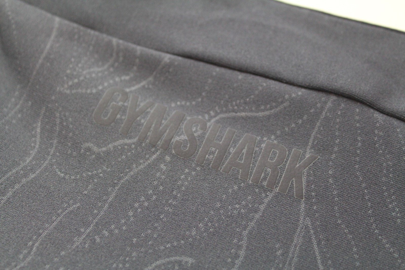 GYM SHARK moteriškos blizgios tamprės S mėlynos raštuotos tamprios sportinės aprangos 