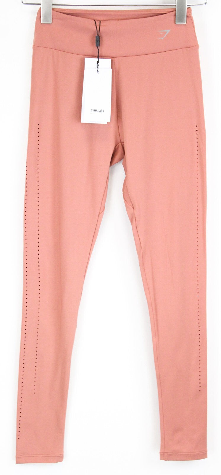 GYM SHARK moteriškos tamprės su rožinėmis lazeriu pjaustytomis tampriomis sportinės aprangos tampriomis timpomis. 