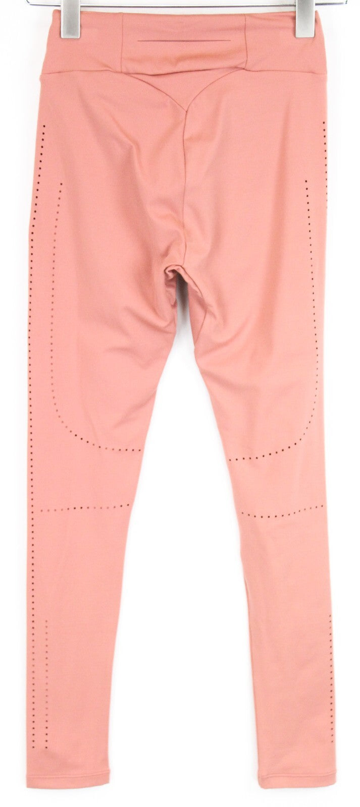 GYM SHARK moteriškos tamprės su rožinėmis lazeriu pjaustytomis tampriomis sportinės aprangos tampriomis timpomis. 