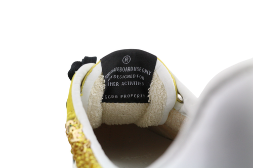 GOLDEN GOOSE Starland moteriški sportbačiai EU39 auksinės odos sportbačiai su blizgučiais, žema pado pamušalu 