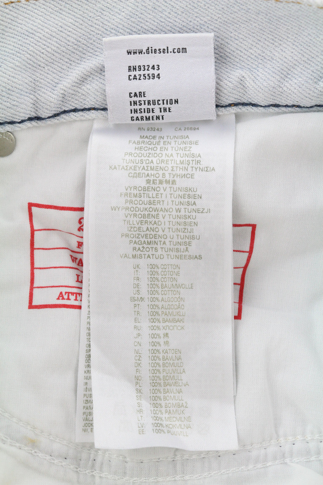 DIESEL 2010 0079Z Men Jeans W36/L30 Loose Fit Mid Waist Straight Leg RRP€250